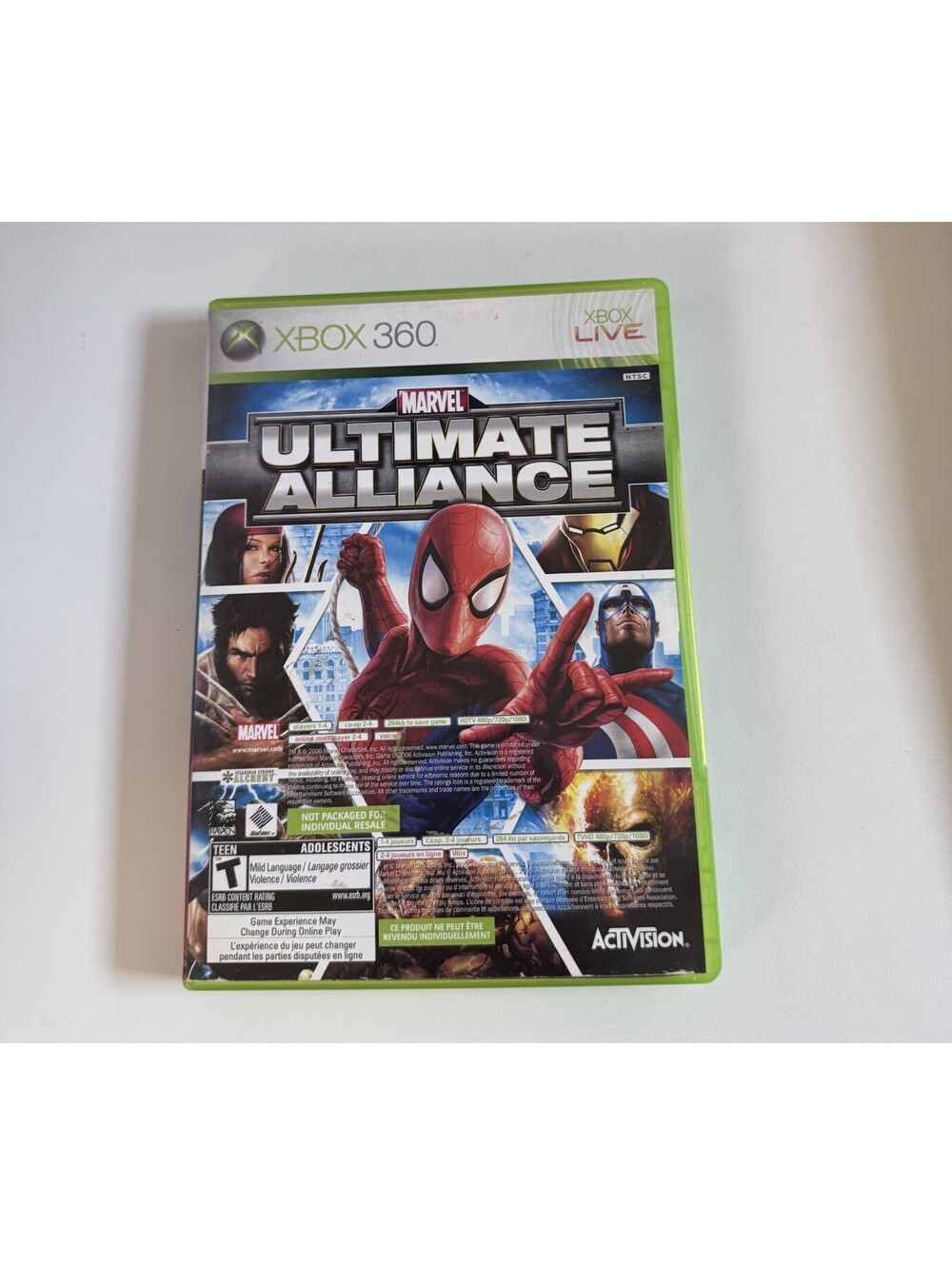 Marvel Ultimate Alliance & Forza 2 Xbox 360 Video Game CIB Complete Tested